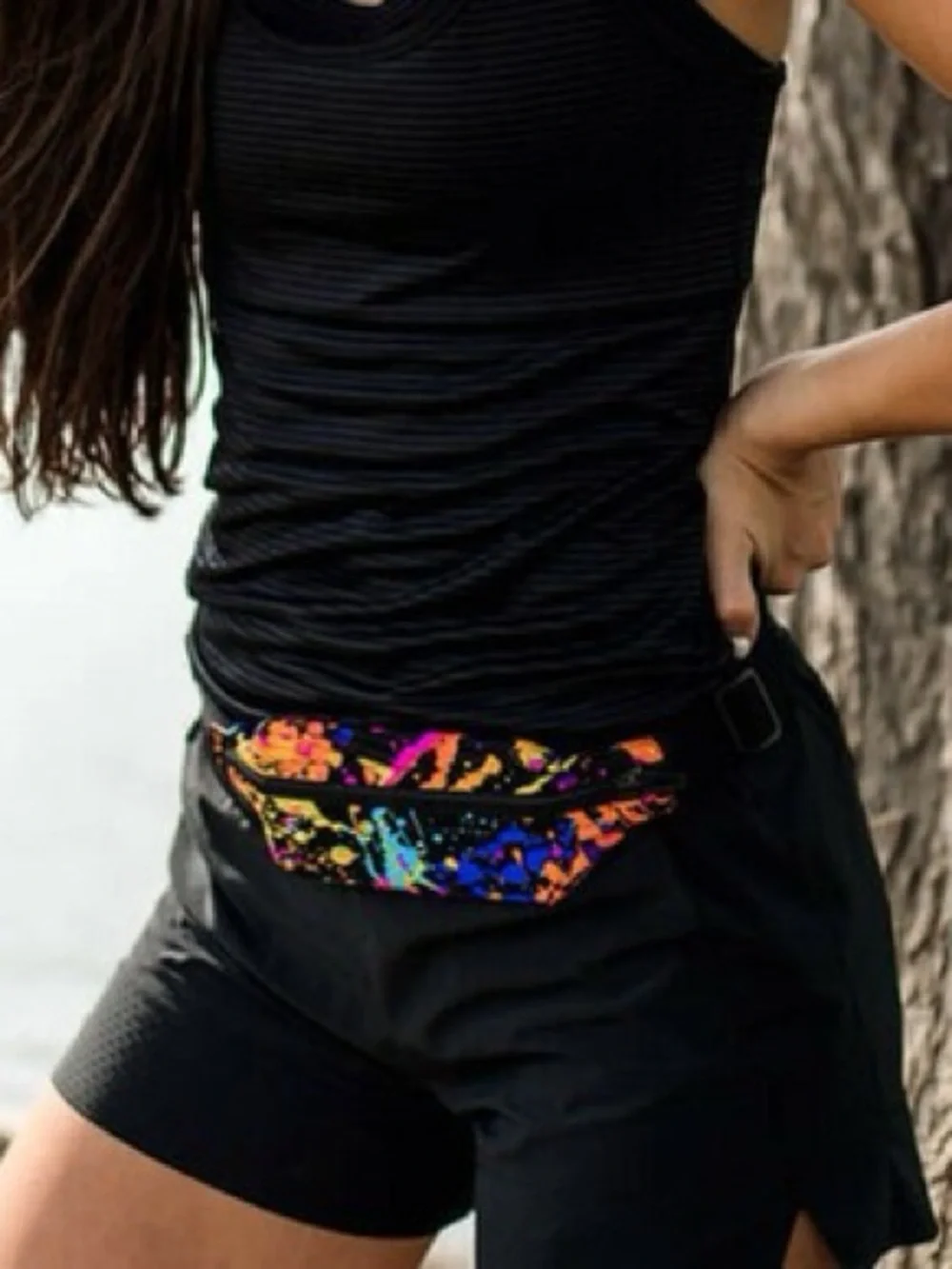 SpiBelt Rave Fabric Zipper Pocket Splash Fanny Pack Multicolor Unisex Versatile